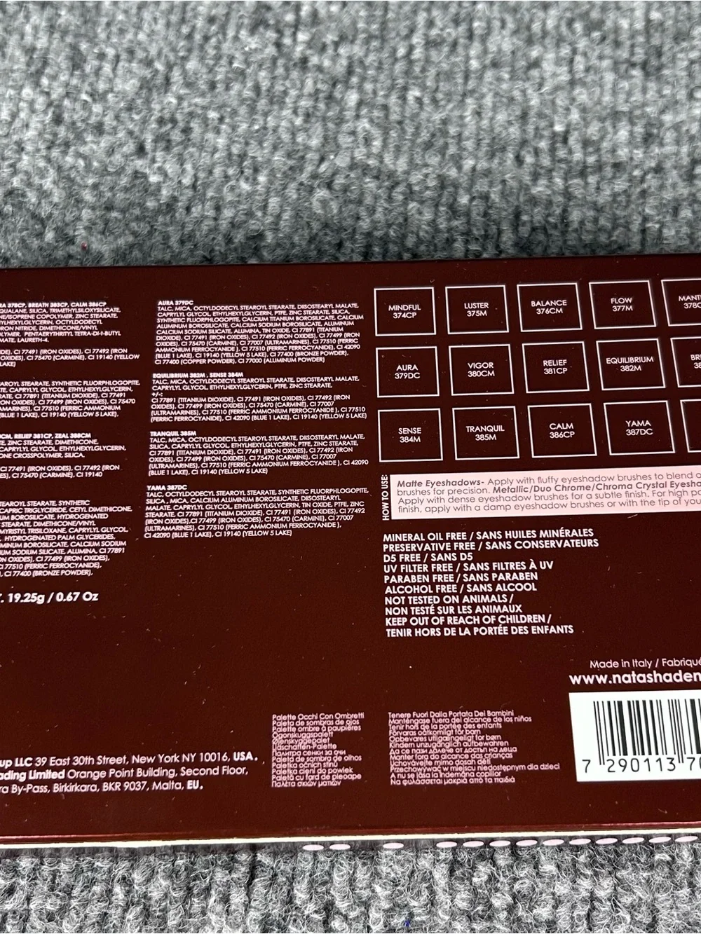 NATASHA DENONA Zendo 15 Pan STUNNING Eyeshadow Palette ~ Full Sz NIB ~ *READ
